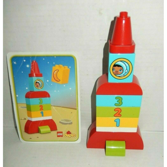 Lego Duplo 10815 My First Rocket Complete Set Moon Stars Spaceship 18 Pieces - Picture 5 of 9